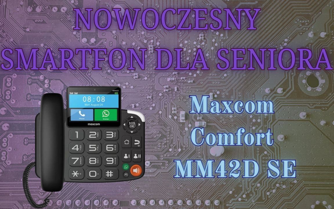 Maxcom Comfort MM42D SE: Nowoczesny smartfon dla seniora